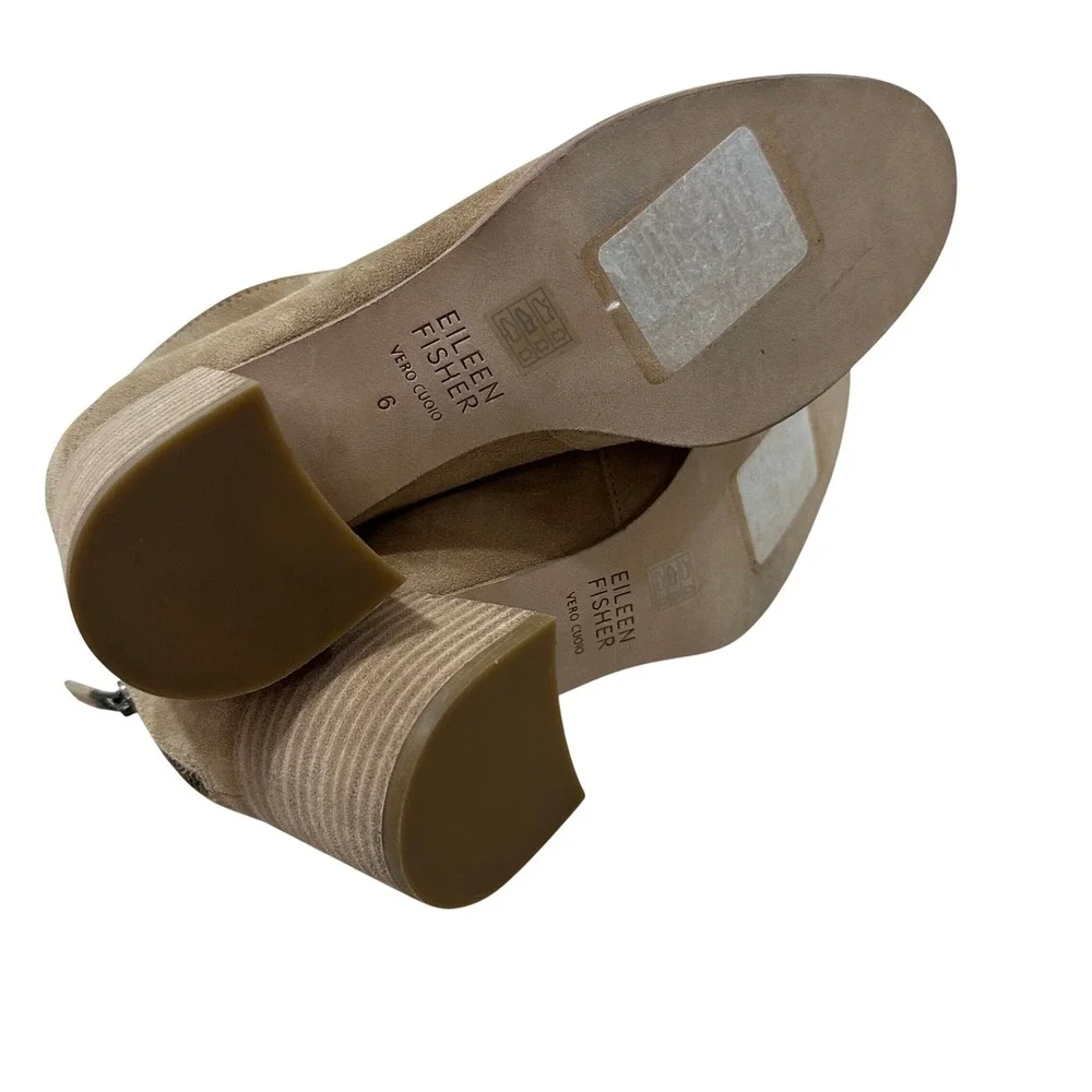 Eileen Fisher suede ankle
